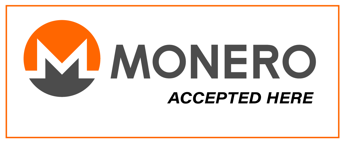 Monero Accepted Here payment badge
